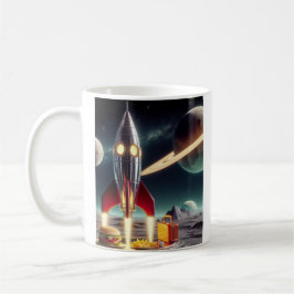 Weltraumrakete Kaffeetasse