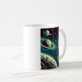 Weltraumrakete Kaffeetasse (VorderseiteRechts)