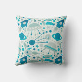 Weltraumrakete-Planeten-Kinder Kissen (Rückseite)