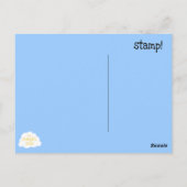 Weltraumrakete - Postkarte (Rückseite)