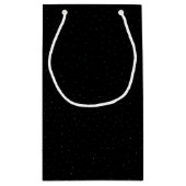 Weltraumrakete zum Geburtstag des Mondes Kleine Geschenktüte (Rückseite)