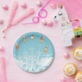 Weltraumraketen explodieren pappteller (Party)