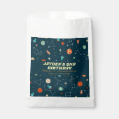 Weltraumraketen Planeten Geburtstag Vielen Dank Geschenktütchen (Vorderseite)