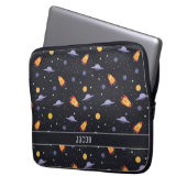 Weltraumraketen und Raumschiffe Laptopschutzhülle (Vorderseite Links)