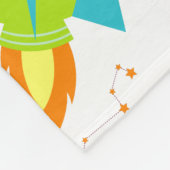 Weltraumraketenastronautenkinder Fleecedecke (Ecke)