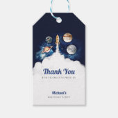 Weltraumraketenplaneten Galaxie Geschenkanhänger (Vorderseite)