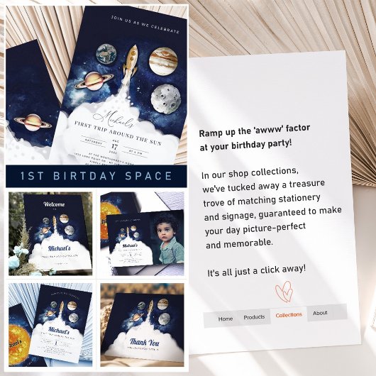 Weltraumraketenplaneten Galaxie Pappteller