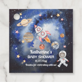 Weltraumraketenplaneten Kinderdusche Geschenkanhänger