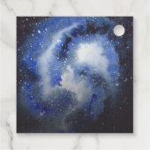 Weltraumraketenplaneten Kinderdusche Geschenkanhänger (Rückseite)