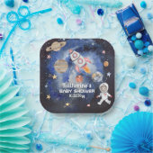 Weltraumraketenplaneten Kinderdusche Pappteller (Party)