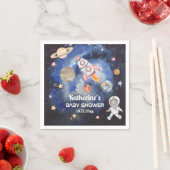 Weltraumraketenplaneten Kinderdusche Serviette (Beispiel)