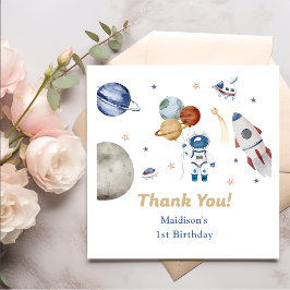 Weltraumraketenplaneten Papier Teller Napkins Serviette