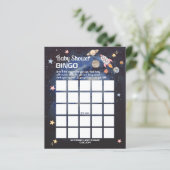 Weltraumraketenplanets Boy Baby Shooter Bingo (Stehend Vorderseite)