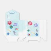 Weltraumraketenplanets Junge Geburtstag Geschenkschachtel (Ungefaltet)