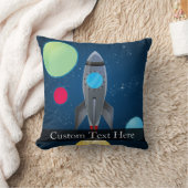 Weltraumraketenschiff Kissen (Decke)