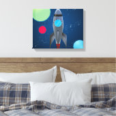 Weltraumraketenschiff Leinwanddruck (Insitu (Schlafzimmer))