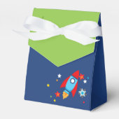 Weltraumraketenwerfer und Grüne Geschenkboxen Geschenkschachtel (Vorderseite)