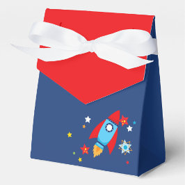 Weltraumraketenwerfer und Rote Geschenke für Gefäl Geschenkschachtel