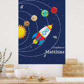 Weltraumraumastronaut Poster (Küche)