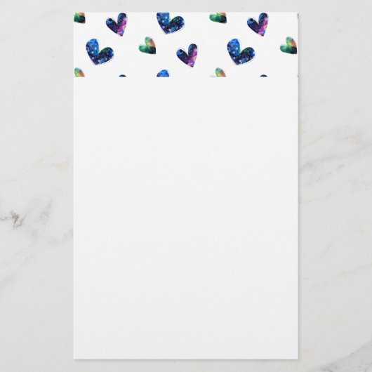 Weltraumrauschen Briefpapier (Vorderseite)