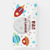 Weltraumreise rund um die Sonne 1. Geburtstag Banner (Vertikal)