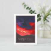 Weltraumreisekarte - Wolf 1061b Postkarte (Stehend Vorderseite)
