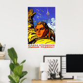 Weltraumrennen, Ruhm für unsere Sünden, sowjetisch Poster (Heimbüro)