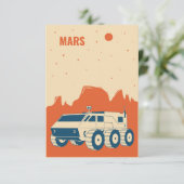 Weltraumsatellit RSVP Karte (Stehend Vorderseite)