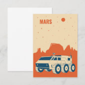 Weltraumsatellit RSVP Karte (Vorne/Hinten)