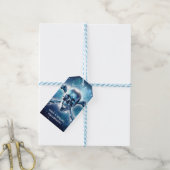 Weltraumschädel. Gestalted Geschenkanhänger (Mit Garn)