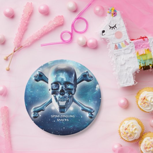 Weltraumschädel. Gestalted Pappteller (Party)