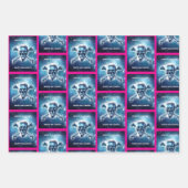 Weltraumschädel. Packpapier Blätter Set (Vorderseite 3)