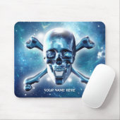 Weltraumschädel. Personalisiert Mousepad (Mit Mouse)