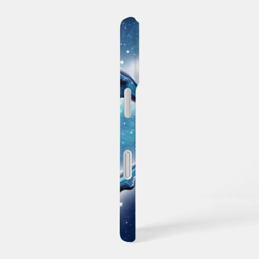 Weltraumschädel. Personalisierter TelefonCase iPhone 16 Hülle (Rechte Seite)