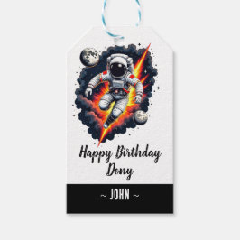 Weltraumschau Geburtstag Geschenkanhänger