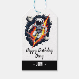 Weltraumschau Geburtstag Geschenkanhänger