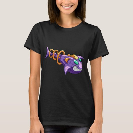 Weltraumschiff-Fisch T-Shirt (Vorderseite)