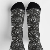 Weltraumschiff-Muster Socken (Oben)