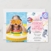 Weltraumschiff-Planet Einladung (Vorderseite)