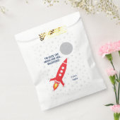 Weltraumschiff-Rakete Valentine bevorzugt Flaggen Geschenktütchen (Versiegelt)