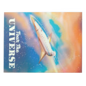 Weltraumschiff Tour Notizblock (Vorderseite)