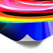 Weltraumschiffspur Poster (Ecke)