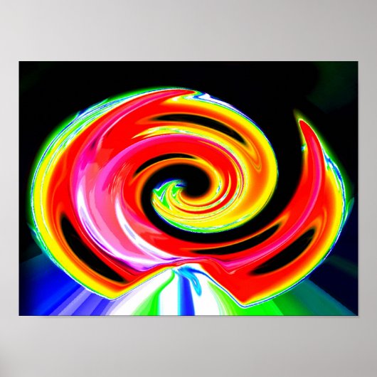 Weltraumschiffspur Poster (Vorne)