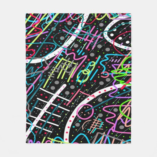 Weltraumschimmel Fleecedecke (Vorderseite)