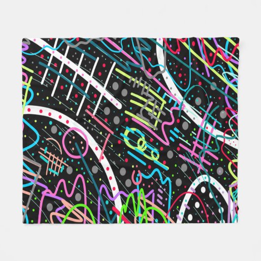 Weltraumschimmel Fleecedecke (Vorderseite (Horizontal))