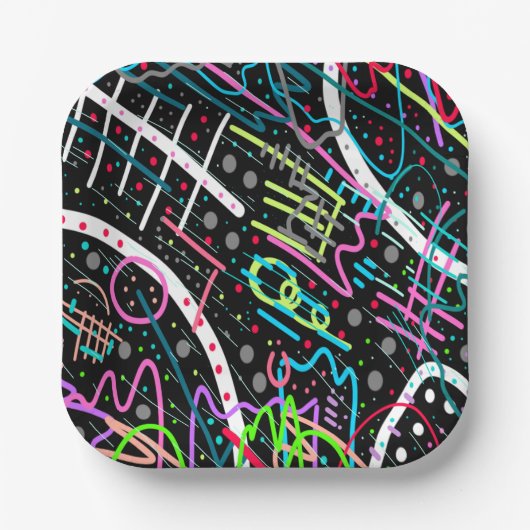 Weltraumschimmel Pappteller (Vorderseite)