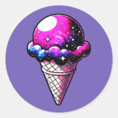 Weltraumschmiede Cone 205 Runder Aufkleber (Vorderseite)