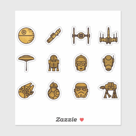 Weltraumschrott Aufkleber (Blatt)