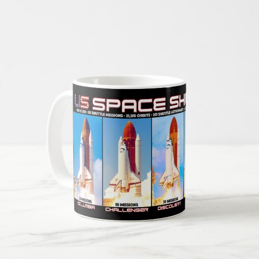 WELTRAUMSCHUTZ IN DEN USA 1981-2011 KAFFEETASSE (Vorderseite Links)