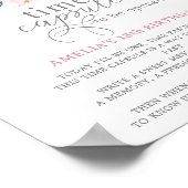 Weltraumschwein Geburtstagsgalaxie Zeitkapsel Poster (Ecke)